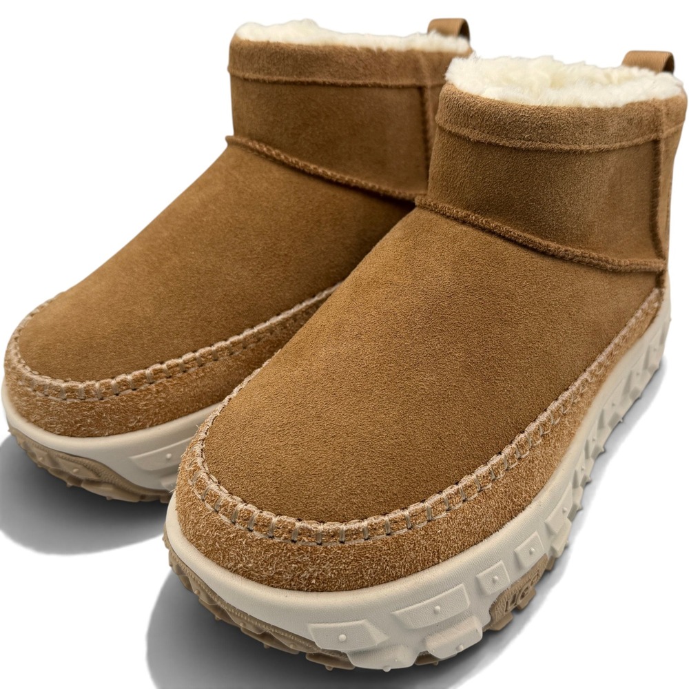 UGG Venture Daze Ultra Mini Boot M9 W10 Chestnut NWOB 1158200 Platform Suede